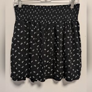 Y2K XL Mossimo Supply Co. Black Floral Mini Skirt
